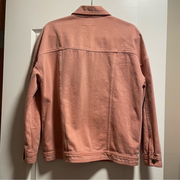 Vero Moda oversized pink denim jacket size small - Picture 3 of 6